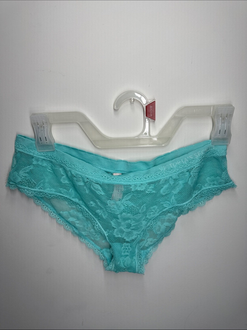 2013 Victoria Secret Aqua Lace Floral Panty